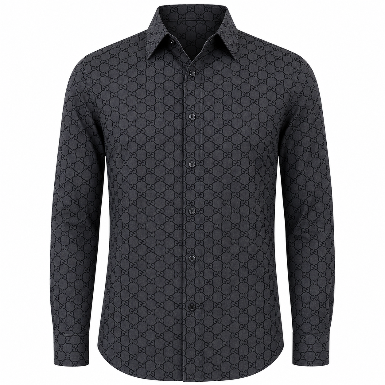 Phe'Elle Black Texture Long Sleeve