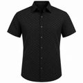 Phe'Elle Texture Black Short Sleeve